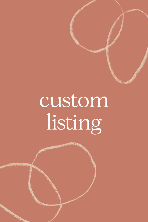Custom Listing For George
