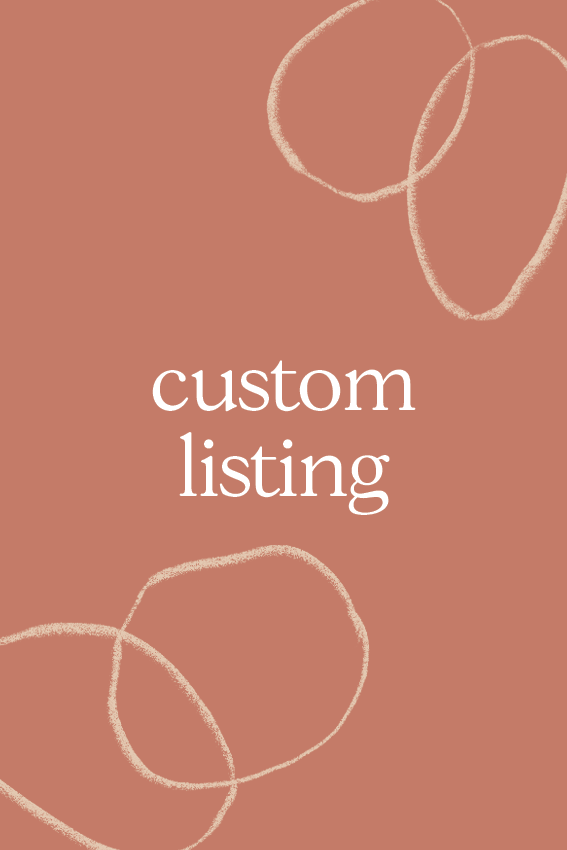 Custom Listing For Alex