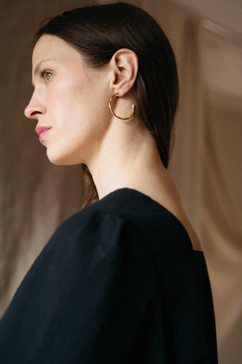 statement gold hoops