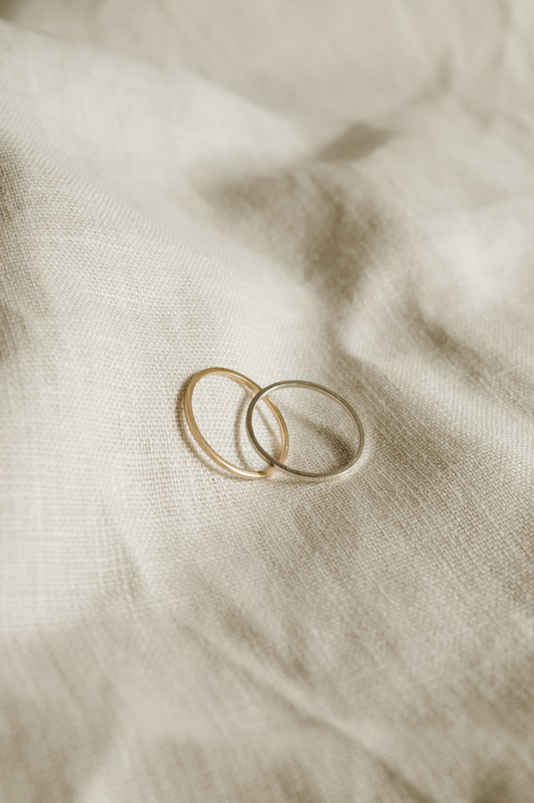 Recycled Sterling Silver Square Wire Stacking Ring | Studio Adorn Jewellery UK | eco gold jewellery | recycled gold jewellery | ethically made jewellery UK