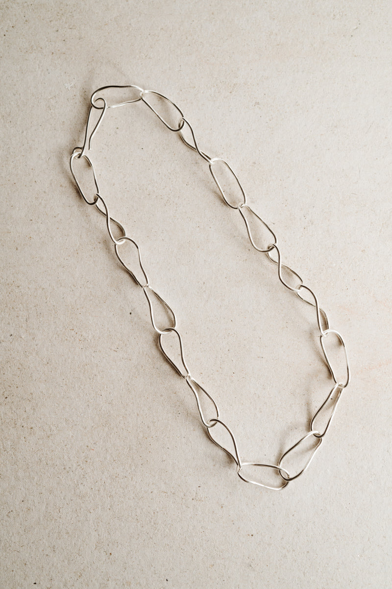 Recycled Sterling Silver Irregular Links Chain | Studio Adorn UK