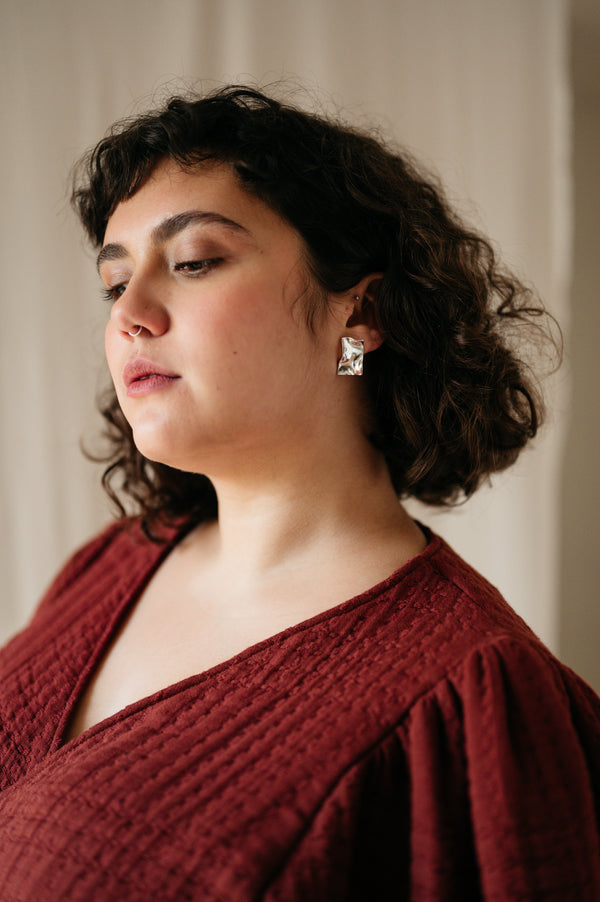 handmade unique silver earrings
