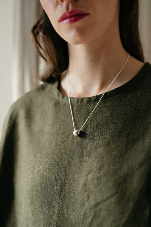 layering necklace | handmade silver necklace | silver pendant | eco silver jewellery | unique silver jewellery | sustainable jewellery