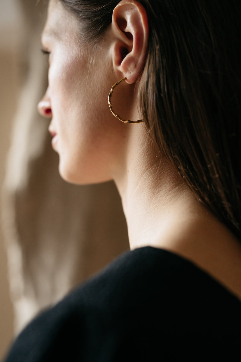 big gold hoops