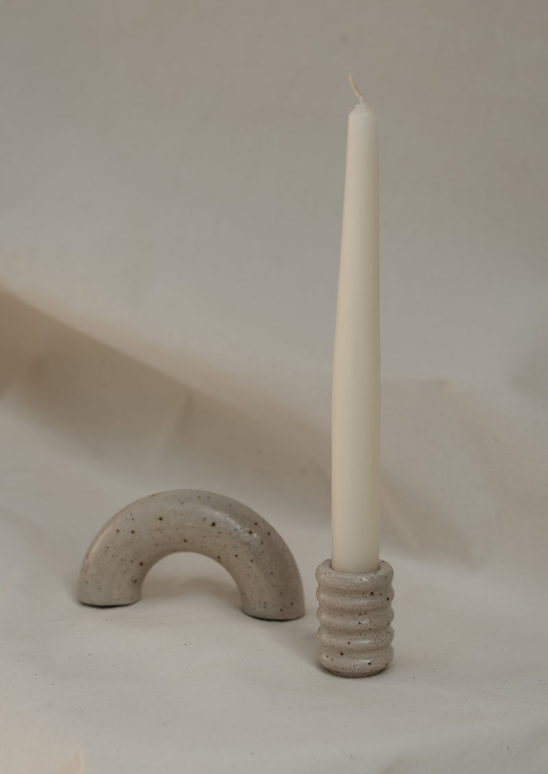 Ceramic candle holder handmade by Eleanor Torbati Ceramics