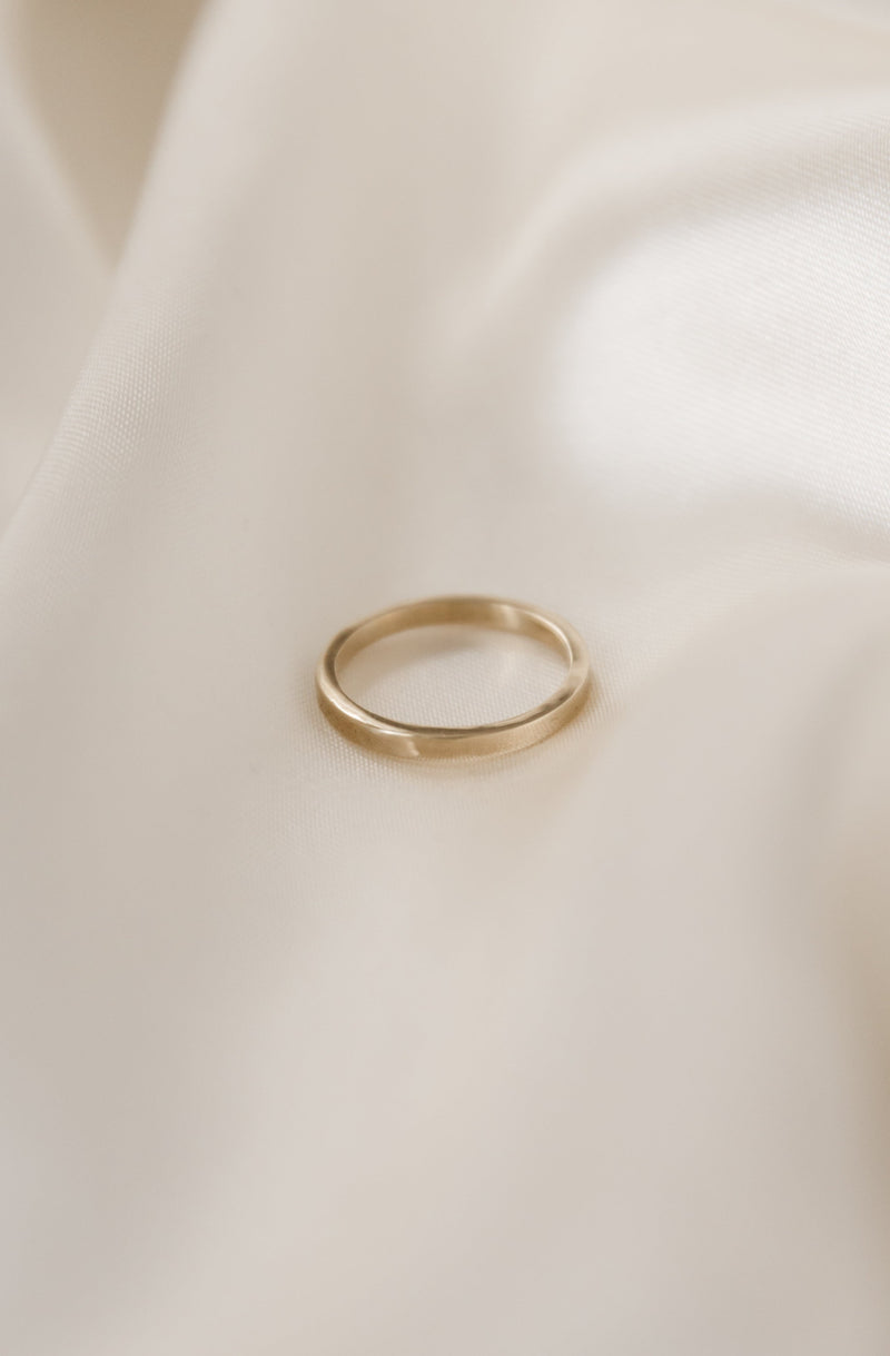 9ct Gold 2mm Square Wedding Ring