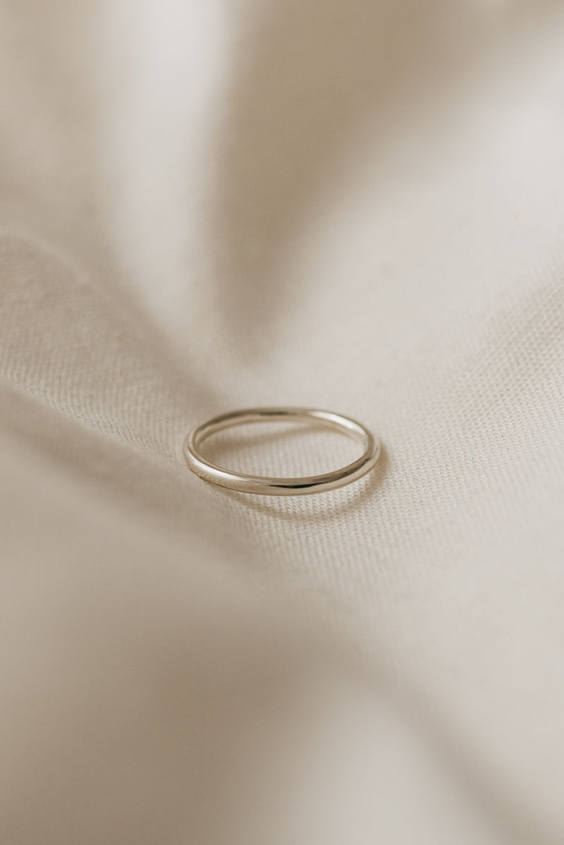 Minimal stacking rings available in solid 9ct gold & silver handcrafted by Studio Adorn