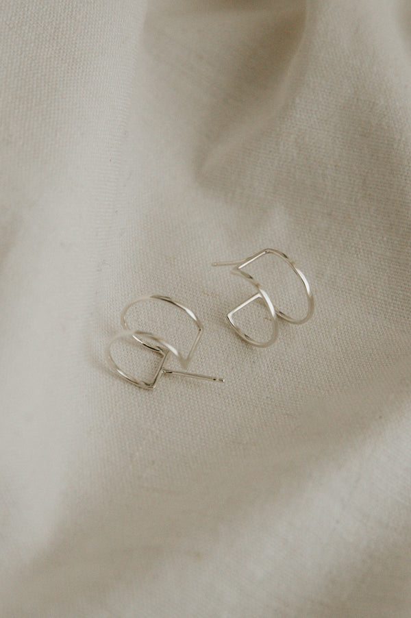 Studio Adorn - Parallel Line Hoop Earrings