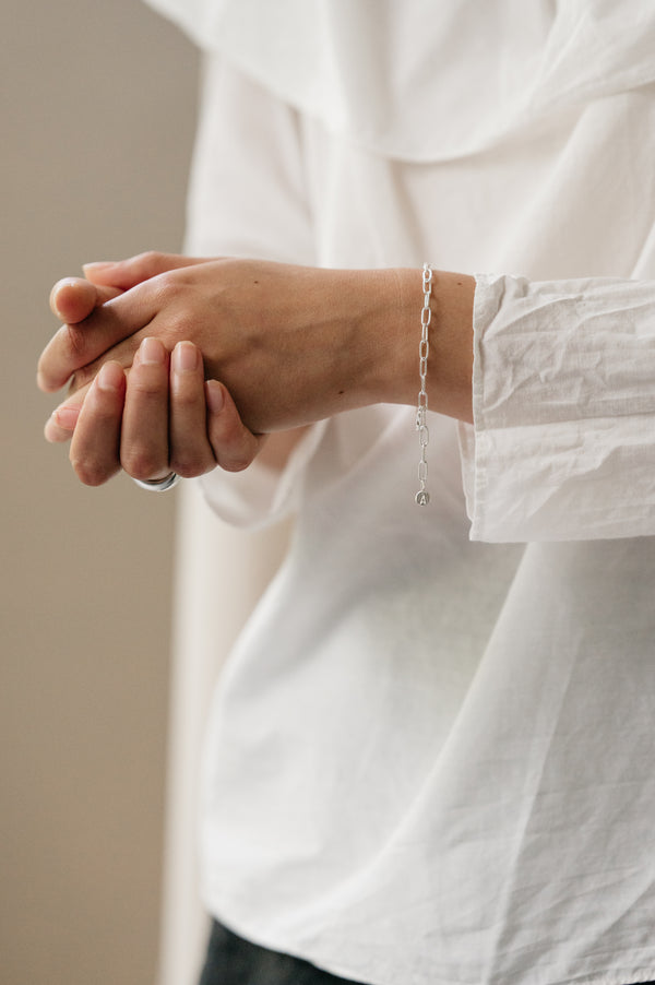 Sterling Silver Link Bracelet By Studio Adorn