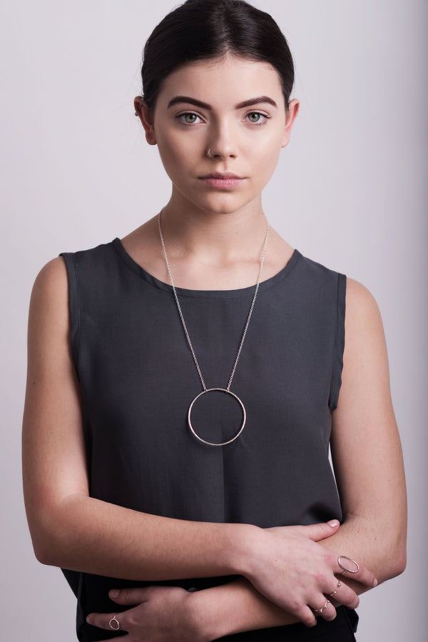 Statement Open Circle Necklace | Archive Collection | Studio Adorn Jewellery