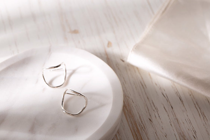 Wave Stud Earrings | Archive Collection | Studio Adorn Jewellery