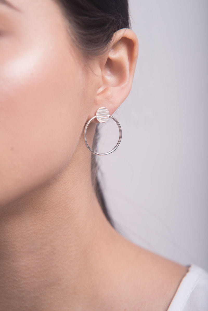 Double Circle Stud Earrings | Archive Collection | Studio Adorn Jewellery