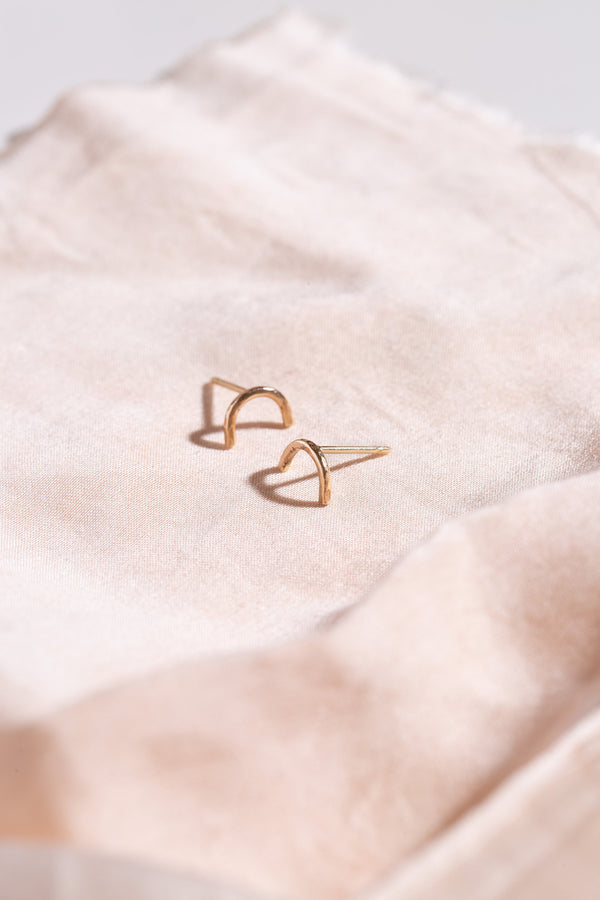 Studio Adorn handmade recycled gold earrings