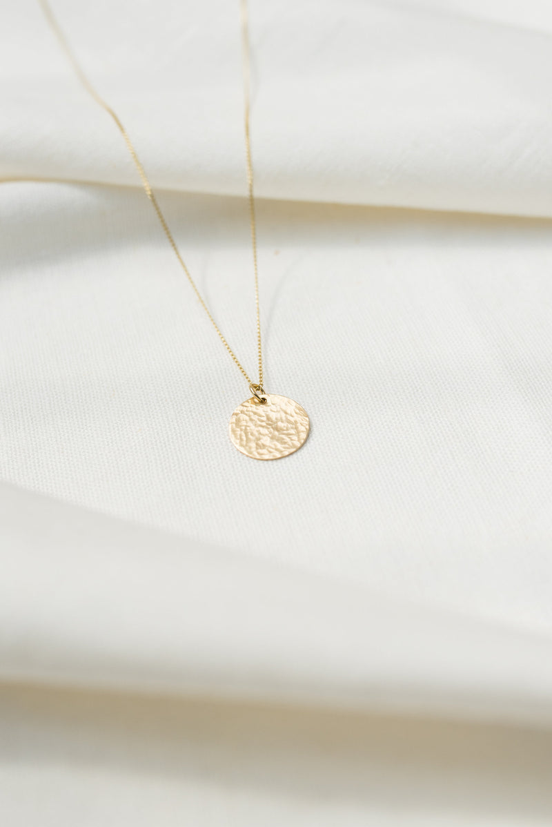 24K Gold Plated Engraved Disc Necklace – Be Monogrammed