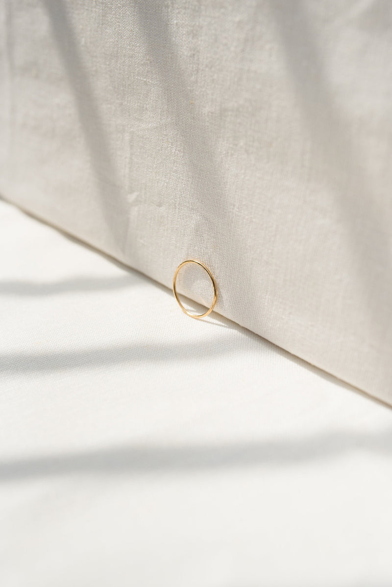 Studio Adorn handmade delicate gold stacking ring 