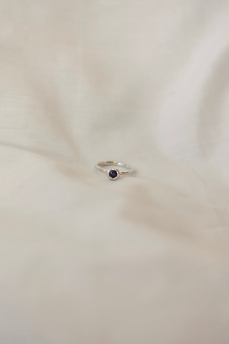 Iced Gem Sapphire Ring